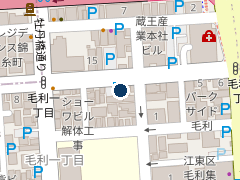 三井のリパーク 毛利１丁目第２の位置