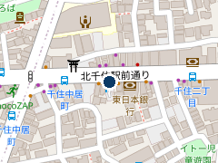 三井のリパーク 千住中居町第３の位置