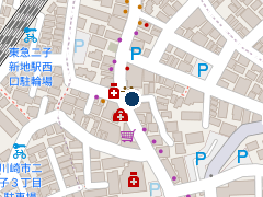 三井のリパーク 二子新地第６の位置