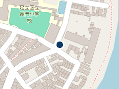 三井のリパーク 足立中川１丁目の位置