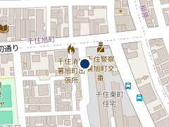 三井のリパーク 千住東町住宅駐車場の位置