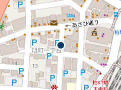 三井のリパーク 柏旭町１丁目第５の位置