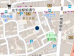 三井のリパーク 千住中居町第４の位置