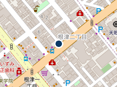 三井のリパーク 根津駅前の位置