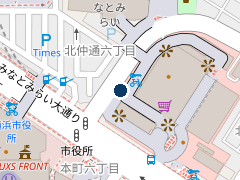 三井のリパーク 横浜北仲ノット駐輪場第２（ミニバイク部分）の位置