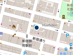 三井のリパーク 新宿１丁目第１０の位置