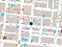 三井のリパーク 台東３丁目第８の位置