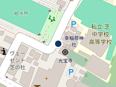 三井のリパーク 芝公園３丁目の位置