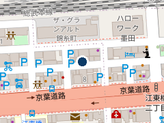 三井のリパーク 江東橋１丁目第６の位置