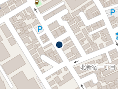 三井のリパーク 北新宿１丁目第７の位置