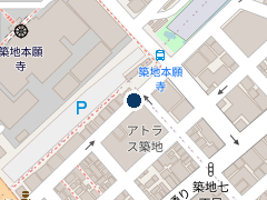 三井のリパーク 築地６丁目第３の位置