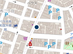 三井のリパーク 東麻布１丁目第６の位置