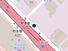 三井のリパーク 新山下３丁目の位置