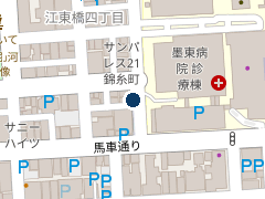 三井のリパーク 江東橋４丁目第１６の位置