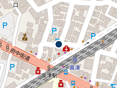 三井のリパーク 高津駅前第６の位置