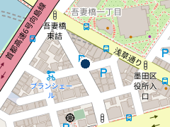 三井のリパーク 吾妻橋１丁目の位置