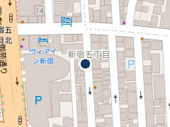 三井のリパーク 新宿５丁目第３の位置