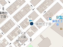三井のリパーク 築地７丁目第３の位置