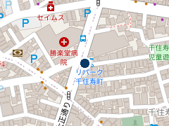 三井のリパーク 千住寿町の位置