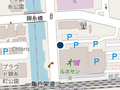 三井のリパーク ルネサンス亀戸駐車場の位置