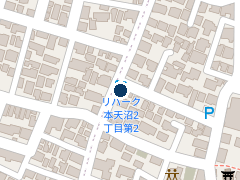 三井のリパーク 本天沼２丁目第２の位置