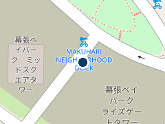 三井のリパーク 幕張ベイパーク　ライズゲートタワーの位置
