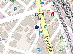 三井のリパーク 代々木駅前の位置