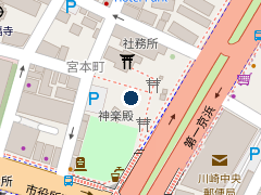 タイムズ京急川崎駅前の位置