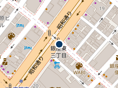 タイムズマロニエゲート銀座２の位置
