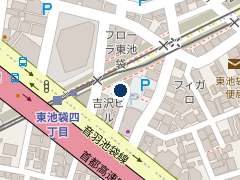 タイムズステーション池袋バイクの位置