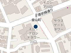 タイムズ川口駅西口の位置
