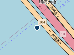 タイムズ晴海４丁目の位置