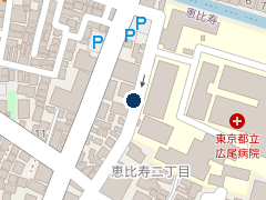 タイムズ渋谷広尾２丁目の位置