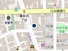 タイムズ西亀有の位置