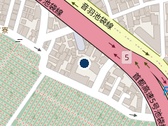 タイムズ東池袋駅前の位置