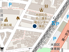 東邦大学医療センター大森病院３号館地下の位置