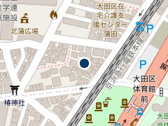 東邦大学医療センター大森病院3号館横平面の位置