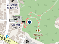 鎌倉郵便局駐車場の位置