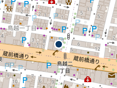 タイムズ台東竹町公園前の位置