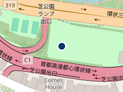 東京タワー地下駐車場の位置