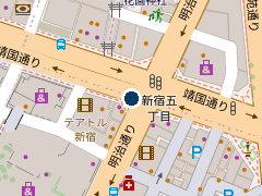 タイムズ新宿東宝ビルの位置
