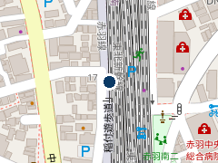 赤羽駅西口駐車場の位置