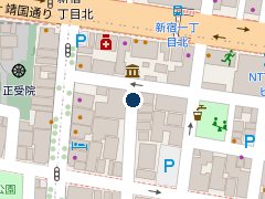タイムズ新宿５丁目第６の位置