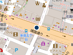 タイムズ新宿歌舞伎町の位置