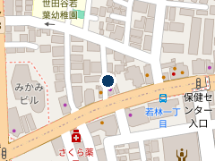 タイムズ若林駅前の位置
