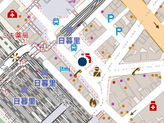 タイムズ西日暮里駅前第２の位置