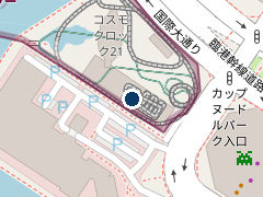 タイムズOCEAN GATE MINATOMIRAIの位置