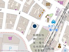 タイムズ三菱ＵＦＪ銀行板橋支店の位置