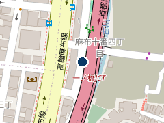 タイムズ港区立麻布十番公共駐車場の位置