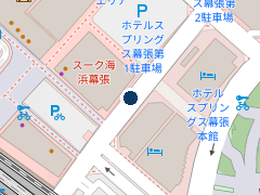 タイムズ県営幕張地下第２駐車場の位置
